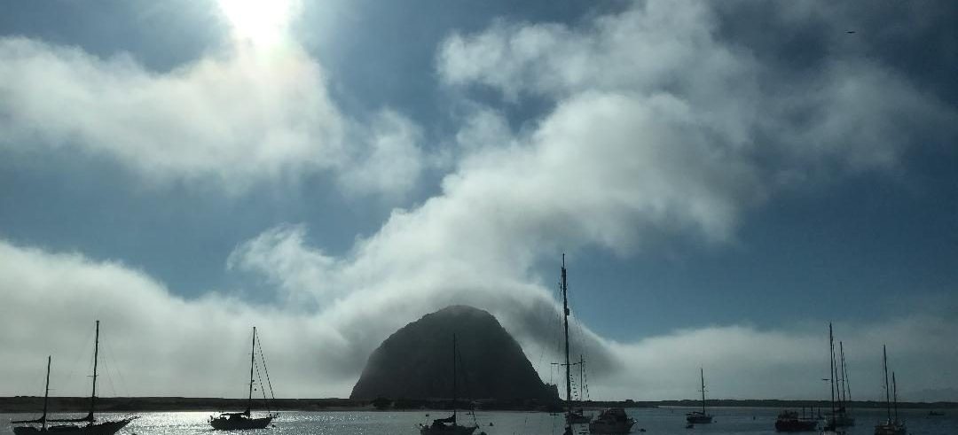 Morro Rock with the marine layer