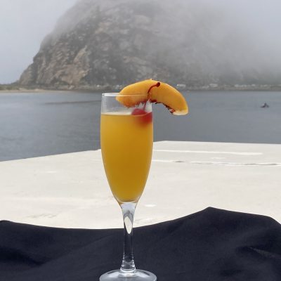 Peach cocktail for brunch cruise